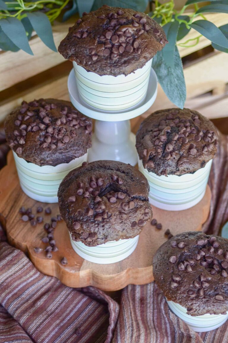 Double Chocolate Zucchini Muffins