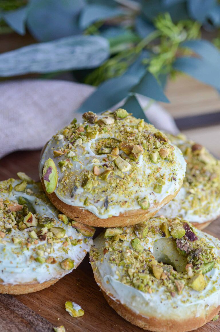 Baked Pistachio Donuts